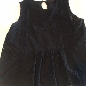 Banana Republic black lace top. Size Small